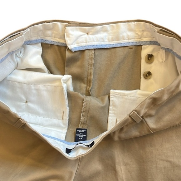 Lands End Chino Pants Traditional Fit Plain Front Straight Leg Comfort 34x33 - Picture 15 of 15